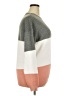 chic soul (chicsoul.com) Color Block Gray Pullover Sweater Size XXXL - photo 4
