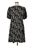 Shein Curve 100% Polyester Print Black Casual Dress Size 1X - photo 2