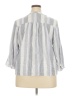 Splendid Stripes Gray 3/4 Sleeve Button-Down Shirt Size XXL - photo 2