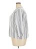 Splendid Stripes Gray 3/4 Sleeve Button-Down Shirt Size XXL - photo 5