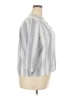 Splendid Stripes Gray 3/4 Sleeve Button-Down Shirt Size XXL - photo 4