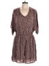 White Birch 100% Rayon Hearts Brown Romper Size L - photo 1