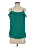 Ann Taylor LOFT 100% Polyester Teal Sleeveless Blouse Size XS - photo 1