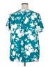 Torrid 100% Polyester Tropical Teal Short Sleeve Blouse Size 2X Plus (2) - photo 2