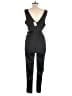 Charlotte Russe Solid Black Jumpsuit Size L - photo 2