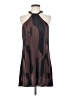 Shein 100% Polyester Graphic Brown Cocktail Dress Size S - photo 1