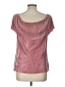a.n.a. A New Approach 100% Polyester Pink Short Sleeve Blouse Size L - photo 2