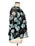 Charter Club 100% Polyester Floral Black 3/4 Sleeve Blouse Size 1X - photo 4