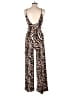 iris Animal Print Brown Jumpsuit Size S - photo 2