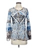 Staring at Stars 100% Polyester Blue Long Sleeve Blouse Size XS - photo 1