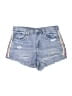 Blank NYC 100% Cotton Stripes Blue Denim Shorts Size 26 waist - photo 1