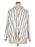 Torrid 100% Polyester Stripes Ivory Long Sleeve Blouse Size 1X Plus (1) - photo 1
