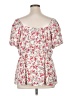Torrid Pink Short Sleeve Blouse Size 2X Plus (2) - photo 2