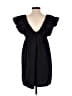 o.p.t 100% Cotton Solid Black Cocktail Dress Size S - photo 2