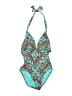Unbranded Paisley Teal Green One Piece Swimsuit Size 4 - photo 1