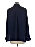 Topshop 100% Polyester Solid Blue Long Sleeve Blouse Size 8 - photo 2