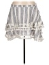TRYB 100% Linen White Denim Skirt Size L - photo 1