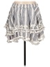 TRYB 100% Linen White Denim Skirt Size L - photo 2