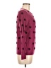 Talbots Polka Dots Burgundy Pullover Sweater Size M - photo 4