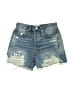FRAME Blue Denim Shorts Size 24 waist - photo 1