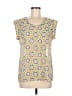 Charming Charlie 100% Polyester Yellow Short Sleeve Top Size M - photo 1