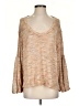Free People Metallic Tan Pullover Sweater Size S - photo 1