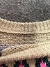 Unbranded Chevron-herringbone Tan Pullover Sweater Size S (estimated) - photo 7