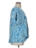 Cato 100% Polyester Blue Short Sleeve Blouse Size XL - photo 4