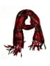 Unbranded Plaid Red Scarf One size - photo 1