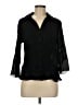 Worthington 100% Polyester Black 3/4 Sleeve Blouse Size M - photo 1