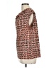 Anne Klein Tweed Brown Sleeveless Blouse Size L - photo 5