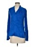 Kobi Halperin Blue Long Sleeve Silk Top Size XS - photo 1