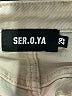 Ser.O.Ya 100% Cotton Tan Denim Skirt Size 29 waist - photo 4