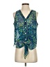 Bebe 100% Polyester Green Sleeveless Blouse Size XS - photo 1