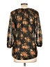 Unbranded Brown 3/4 Sleeve Blouse Size L (estimated) - photo 2