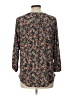 Vince Camuto Floral Black 3/4 Sleeve Blouse Size L - photo 2