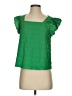 Shein Green Short Sleeve Blouse Size 4 - photo 1