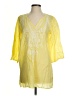 Mirror Image 100% Cotton Yellow 3/4 Sleeve Blouse Size S - photo 1