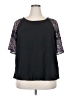 Emery Rose 100% Polyester Black Short Sleeve Top Size 2X - photo 1