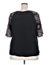 Emery Rose 100% Polyester Black Short Sleeve Top Size 2X - photo 2