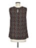 Kasper 100% Polyester Black Sleeveless Blouse Size M - photo 2