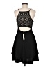 Francesca's Solid Black Cocktail Dress Size M - photo 2