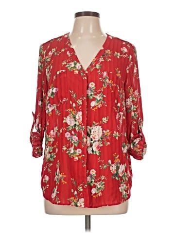 metaphor 3/4 Sleeve Blouse (view 1)