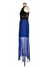 Paper Dolls 100% Polyester Color Block Blue Cocktail Dress Size M - photo 5