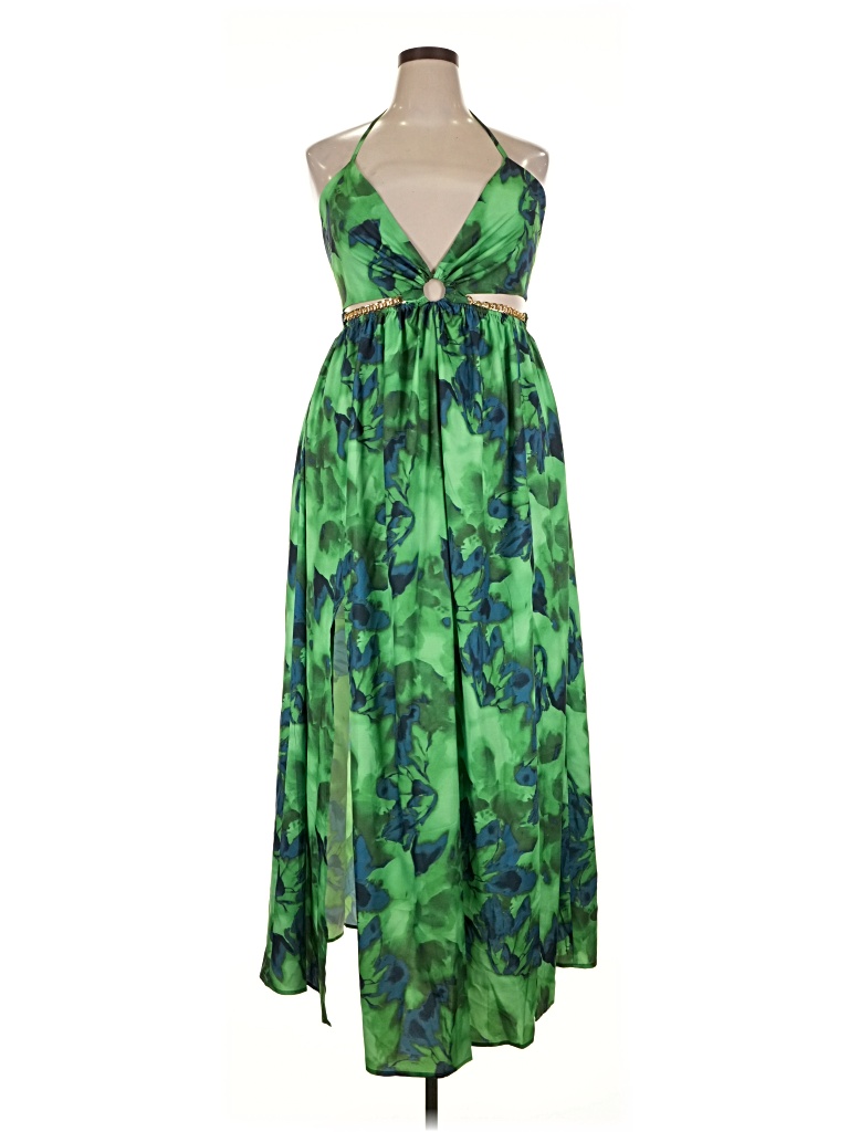 Pre-owned Unbranded Cocktail Dress In Green
