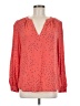 Gap 100% Modal Polka Dots Orange Long Sleeve Blouse Size M - photo 1