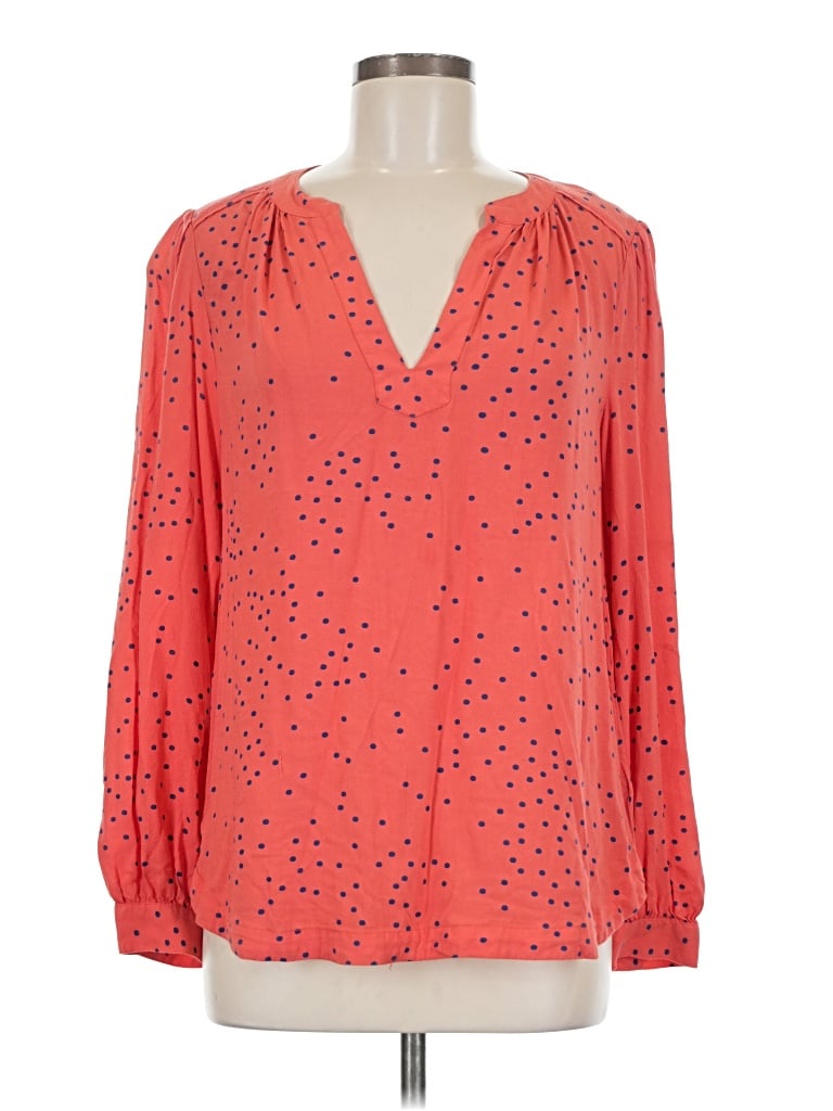Pre-owned Gap Long Sleeve Blouse In Orange