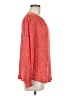 Gap 100% Modal Polka Dots Orange Long Sleeve Blouse Size M - photo 4