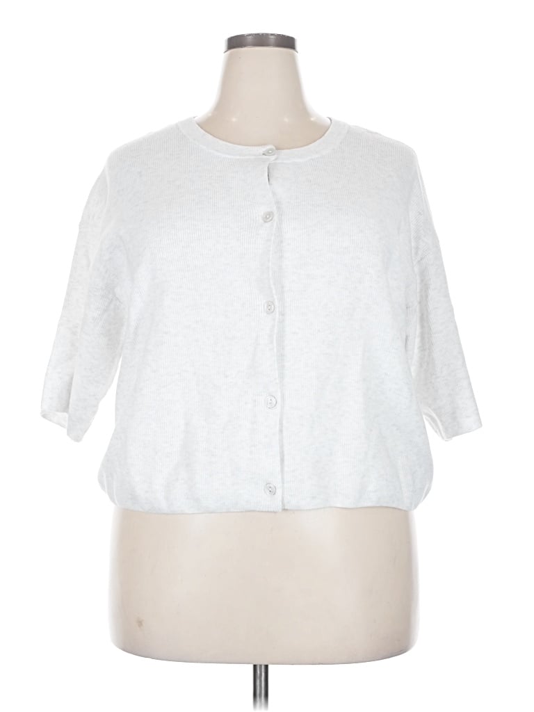 Pre-owned Wild Fable 3/4 Sleeve T-shirt In Silver