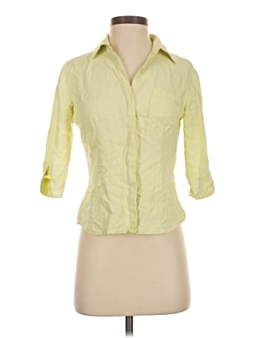 City Silk 3/4 Sleeve Button-Down Shirt (view 1)